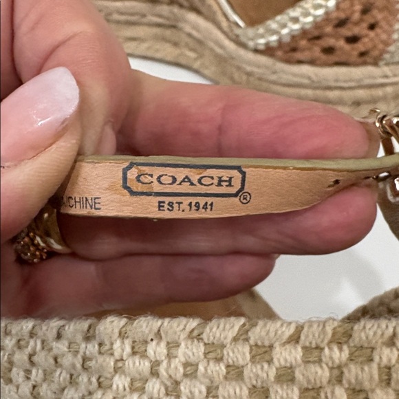 Coach Tan and Brown Wedges - Picture 4 of 5